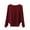 Burgundy, variant on IROINNID Pullover Sweater for Women Knitted Boat Neck Loose Fit Long Sleeve Sweater Large Size Stretch Casual Sweater,Purple
