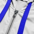 thumbnail image 2 of Qiyinn Men's Zip Up Hoodie Lightweight Baseball Raglan Hooded Sweatshirt, 2 of 3