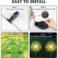 thumbnail image 5 of 4-Pack Solar Outdoor Lights for Garden Decorations, 360 LED Solar Firework Lights with 2 Lighting Modes, Solar Powered Lights Waterproof for Outside P_Gift Of G, 5 of 5