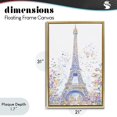 thumbnail image 4 of Stupell Industries Contemporary Colorful Eiffel Tower Gold Floating Frame Canvas Art, 21 x 31, by Creative Studio, 4 of 8