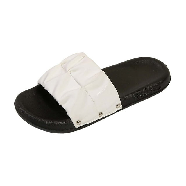 Amzcrzy Zapatos de mujer,Zapatos de mujer,Zapatillas de mujer, Zapatillas de verano informales y cómodas para mujer, zapatillas planas de suela suave para playa a la moda Sandalias Mujer Zapatillas D