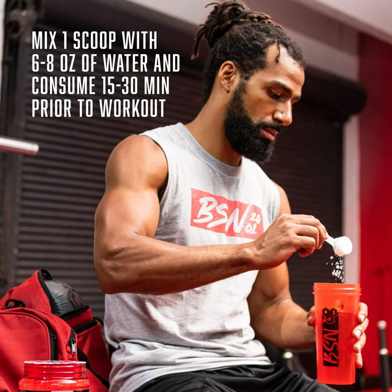 BSN N.O.-XPLODE Vaso Pre Workout Mix, Pro Muscle Gain, Razzle