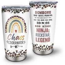 Chaos Coordinator Gifts, Chaos Coordinator Tumbler 20oz, Staff Appreciation Gift Ideas, Thank You Gifts for Teacher, Best Boss Gifts For Women, Unique Birthday Gifts for Women Coworker
