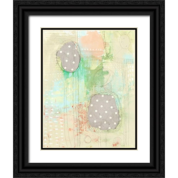 Ogren, Sarah 15x18 Black Ornate Wood Framed with Double Matting Museum Art Print Titled - Elephants in the Room