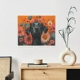 thumbnail image 6 of Lsque Sunflower Black Dog Print Wall Art – Decorative Picture for Living Room, Bedroom, and Office (Horizontal), 6 of 6