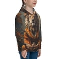 thumbnail image 3 of Disketp Jungle Meditating Lion Youth Hoodie Sweatshirt for Boys Girls Kids Pullover Hooded Classic Casual Essentials Hoodie-Medium, 3 of 6