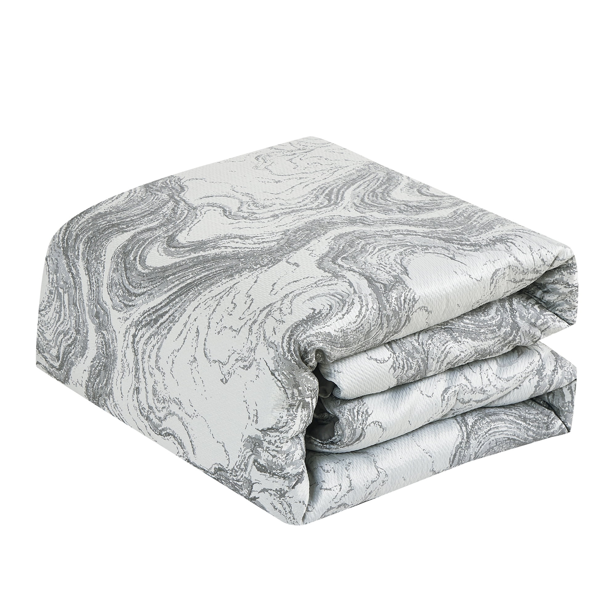 EvJk 7-Piece Luxury Comforter Set, Intricate Jacquard Weave Design, Queen