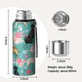 thumbnail image 7 of 20 Oz Labrador Dogs with Flowers Coffee Tumbler Double Wall Insulated Stainless Steel Water Bottle | Metal Reusable Thermoses Flask with Cup Cap | Leak & Sweat Proof with Anti-Dust Lid, 7 of 7