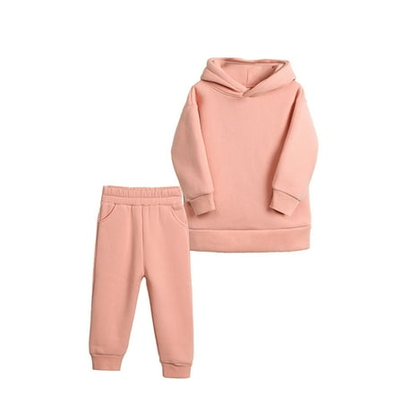 

Dezsed 1-7Years Children s Sports Suit Thickened Autumn Winter Children s Wear Boys Girls Sports Suits Casual Pullover Hooded Sweatshirts Trousers Two-Piece Set Children s Costume