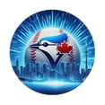 thumbnail image 1 of Toronto Baseball Round Non-Slip Rubber 4 PCS 8in Mouse Pad 3mm Thick Polyester Surface for Office Gaming PC, Bluebird Mouse Pad LS179, 1 of 7