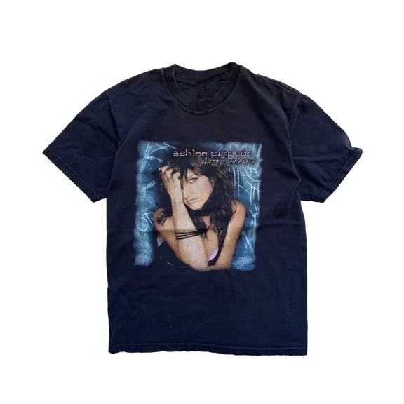 RARE Vtg Ashlee Simpson Autobiography Cotton Black All Size Unisex T Shirt TR157