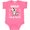 Hot Pink, variant on Inktastic I'm a Cutie White and Brown Holstein Cow with Arrows Boys or Girls Baby Bodysuit