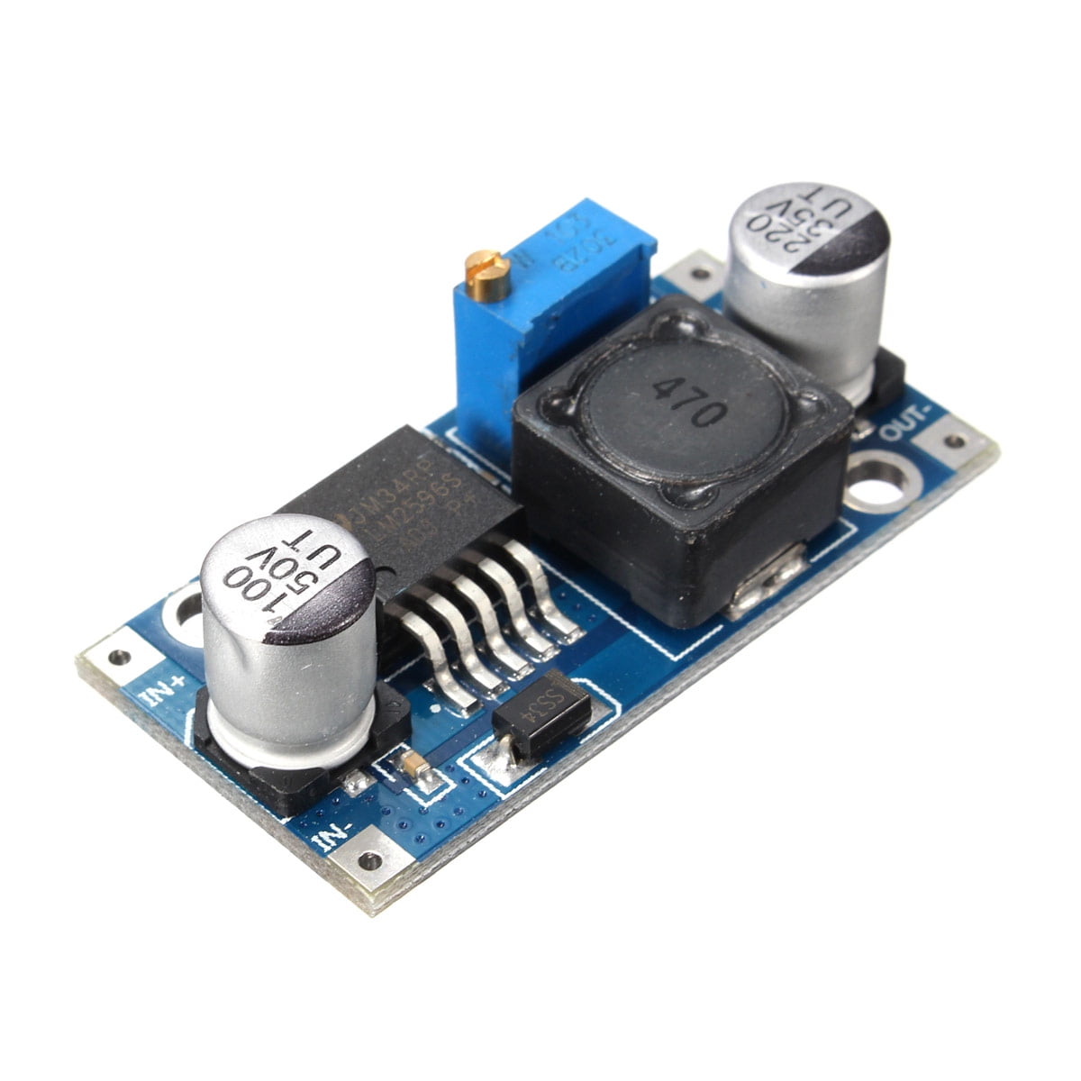 5x DC-DC 3A Buck Converter Adjustable Step-Down Power Supply Module LM2596S NIGH