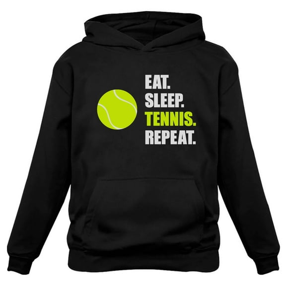 Tstars Men's Tennis Hoodie: Sporty & Cozy, Perfect for Tennis Lovers, Players, & Fans - Graphic Hoodie for Men - Tennis Gift Idea