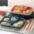 thumbnail image 2 of 4PCS Unbreakable Divided Plates for Adults, Lightweight Reusable Plastic Compartment Portion Control Plates, 1.8 Inch deeper depth Dinner Plate for Soup,yogurt, 2 of 13