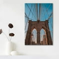 thumbnail image 2 of IDEA4WALL Canvas Wall Art Brooklyn Bridge and New York City Painting Artwork for Home Prints Framed, 2 of 4