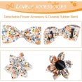 thumbnail image 4 of Collar Para Perro Con Pajarita Desmontable Y Diseño Floral Grabado, Collar Para Perro Con Hebilla De Oro Rosa, Perros Medianos Grandes En 3 Estilos Diferentes (m, Naranja). Afortunado Sencillez, 4 of 5