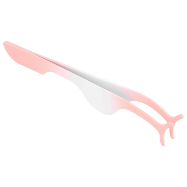 Eyelashes Clip, Arc Clamp Mouth Moderate Elasticity False Eyelashes Applicator 4.2 X 0.7in For Eyelash Beauty Training School Gradient Blue,Gradient Rose Red,Gradient