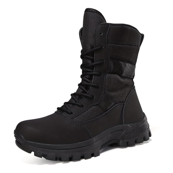 Unisex Tactical Combat Boots, Lightweight Breathable Military Hiking Boots with Non-Slip Sole for Outdoor Training, Hunting, and Trekking