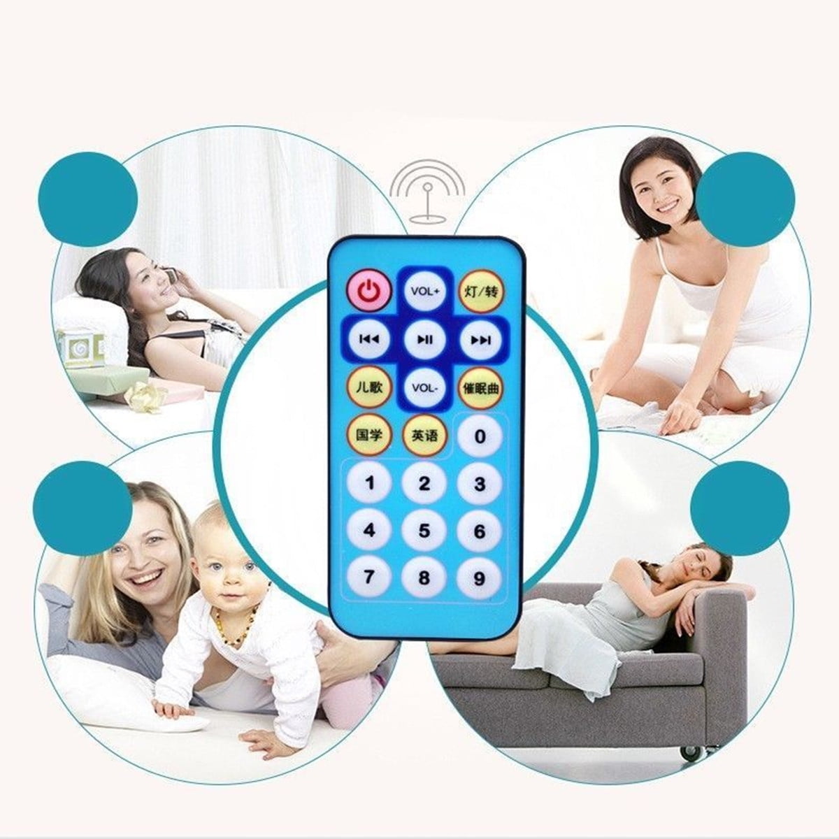mobile baby with projector and lights cot toys hanging rotating rattles and remote controlled music box for newborns Gmuret Baby toys