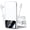 White, variant on Portable Charger with Built-in Cables and AC Wall Plug, 10000mAh Slim USB-C Battery Pack, 15W Fast Charging Travel Essential Portable Phone Charger Compatible with iPhone, Samsun, Android，White