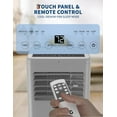 thumbnail image 4 of 8,000 BTU Portable Air Conditioner, 3-in-1 Portable AC Units for Rooms with Cool/Dry/Fan Modes, Fast Cooling Up to 350 Sq. Ft, Drainage-free Cooling, 50 dB Quiet Sleep Mode, Black&Grey Cover, 4 of 7