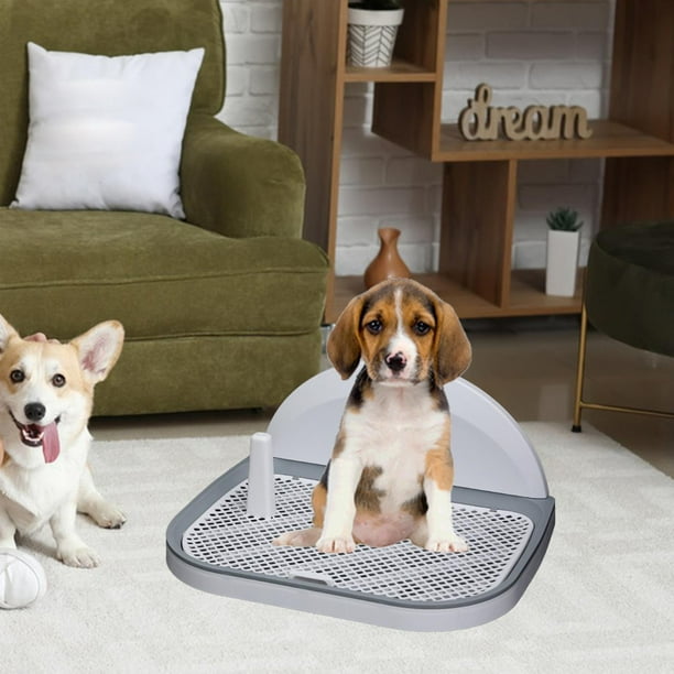 Puppy Training Toilet Dog Potty Tray Anti Splashing Lightweight Detachable Mesh Grate Smooth Pet Pee Pad Holder Removable Post for Pet Cage Walmart