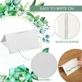 thumbnail image 3 of Duslogis 50 Pcs Place Cards Blank Fillable Banquet Seat Card with Silver Foil Frame, Place Cards for Table Setting,Name Cards, Wedding Place Cards for Wedding, Table, Dinner Parties, 2" x 3.3", 3 of 7