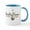 White/Blue Inside, variant on CafePress - Austin Texas Live Musick Capital Mugs - 11 oz Ceramic Mug - Novelty Coffee Tea Cup