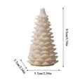 thumbnail image 3 of Christmas Tree Shaped Candles, Cedar Scented Candles, Handmade Christmas Decor & Gift Options, 1-Pack Festive Christmas Eve Candles For Home Decoration, Pine Cone Textured Candles, 3 of 6