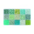 thumbnail image 2 of Cuentas espaciadoras de cristal redondas Macarena colores para hacer joyas sueltas manualidades DIY pulseras hechas a mano accesorios verde, 2 of 8