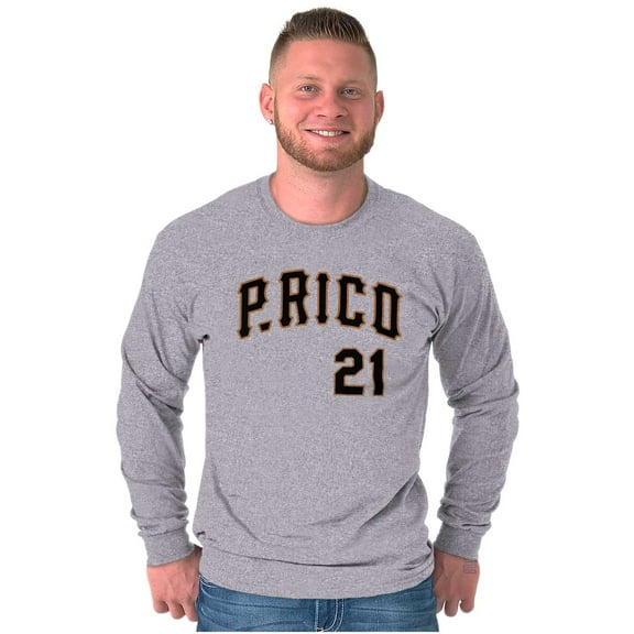 Puerto Rico Baseball Game Player 21 Long Sleeve TShirt Men Women Brisco Brands S
