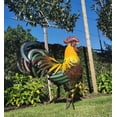 thumbnail image 2 of Estatuas y esculturas de gallos de jardín, gallos de metal, animales de jardín, decoración de césped, estatua, arte al aire libre, patio, patio trasero y decoración de la cocina del hogar, 2 of 5