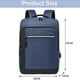 thumbnail image 2 of Mochila para computadora portátil, mochilas de viaje para computadoras portátiles con puerto de carga USB, mochilas universitarias, bolso para computadora, azul, 2 of 6