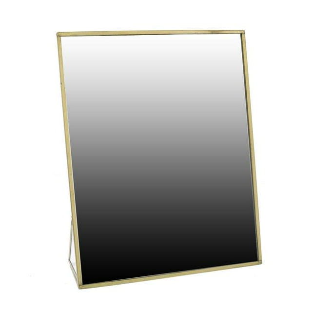 Benjara BM231226 Miroir de Vanité en Métal avec Chevalet, Laiton