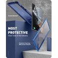 thumbnail image 4 of Clayco Xenon Series Case for Samsung Galaxy S22 Ultra 5G, [Built-in Screen Protector] Full-Body Rugged Cover Compatible with Fingerprint Reader, 6.9 inch 2022 Release (Blue), 4 of 8