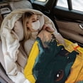 thumbnail image 2 of Cute Cap Cup (39) Throw Blanket for Stylish Warm Winter Cabin Ultra-Soft Micro Fleece Blanket, Premium Microfiber, Silky Soft, Plush, Warm and Lightweight for Couch, Sofa, Bed - 80"X60", 2 of 5
