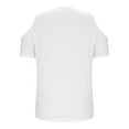 thumbnail image 6 of Cavosen Ladies Tops Short Sleeve Dressy Summer Off Shoulder Sleeve Blouse Pullover Tunic V Neck Casual Loose T Shirts Solid Trendy Shirts Resort Comfy Going out Tees White S, 6 of 7