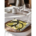 thumbnail image 6 of Yellow Geometric Cloth Napkins Set of 8 Reusable Dinner Napkins, Farmhouse Abstract Black White Striped Cocktail Napkin Washable Table Napkins for Wedding/Holiday Party/Baby Shower 20"x20", 6 of 7