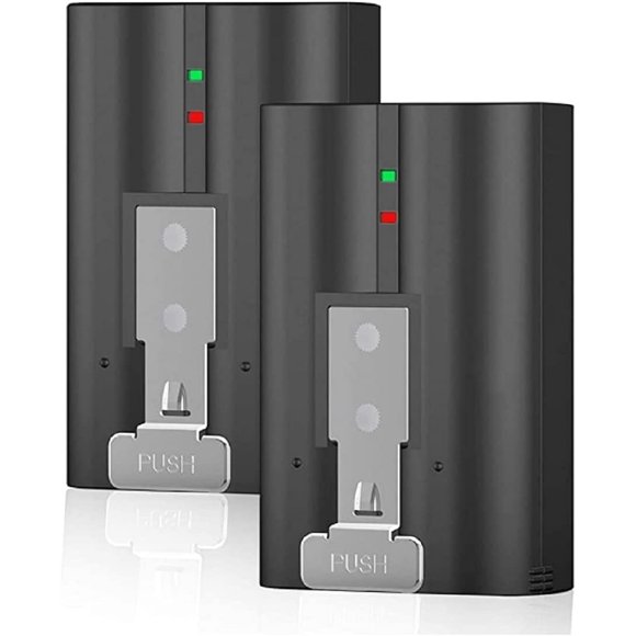 ERDS-Rechargeable Ring Battery 2 Pack Compatible with Ring Video Doorbell 2/3/4 Stick Up Camera and Spotlight Cam Battery is 3.65V 6040mAh