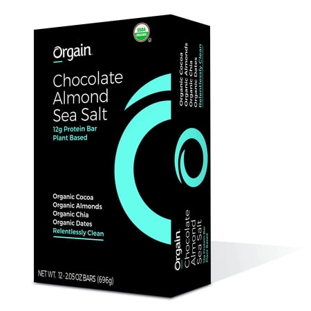 Orgain Organic Simple Bars, Chocolate Almond Sea Salt, 12g Protein, 12 (Best Natural Protein Bars)