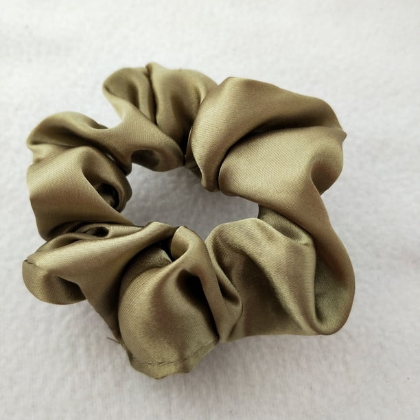 Anillo para el cabello de satén de 60 colores de color sólido Anillo para el cabello de satén de 204 colores Anillo para el cabello de intestino grueso Flor