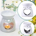 thumbnail image 4 of Quemador De Incienso De Cerámica De Doble Amor, 2 Uds., Lámpara De Aroma De Estufa De Aceite Esencial De Aromaterapia, 4 of 6