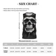 thumbnail image 4 of Honeii Black White Hat Skull print basktball shirt for men and women, Unisex basketball jersey for Theme party-4X-Large, 4 of 6
