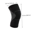 thumbnail image 2 of Elastic Breathable Knee Pads Durable for Football Compression Brace for Men Black, 2 of 5