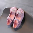 thumbnail image 5 of Little/Big Kid Girls Toddler Dress Shoes Flower Princess Shoes Glitter Mary Jane High Heels for Party Wedding, 5 of 9