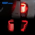 thumbnail image 3 of 1 Pair LED Tail Lights Compatible with 2016-2023 Toyota Tacoma,Tail Lamps Replacement,Chrome Housing + Red Lens, 3 of 8