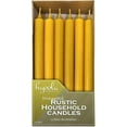 thumbnail image 6 of Hyoola 10" Rustic Mustard Yellow Dripless Dinner Candles Unscented Paraffin Wax with Cotton Wicks, 12-Pack, 6 of 9