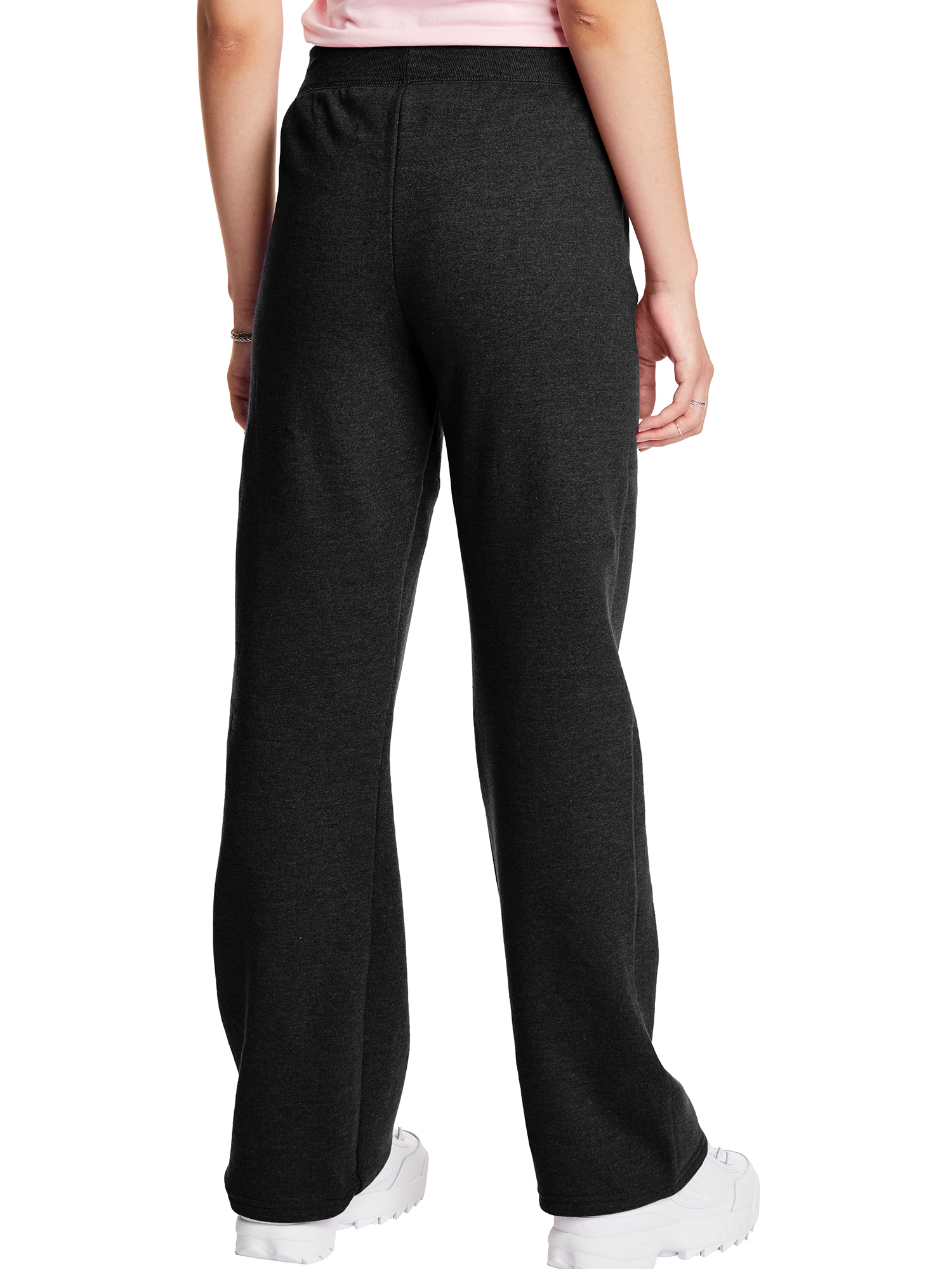 Hanes ComfortSoft EcoSmart Women's Open Bottom Fleece Sweatpants, Sizes S-XXL and Petite - image 2 of 5
