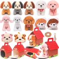 thumbnail image 1 of Juego de 12 minicachorros de peluche Toy Figures HAPGFS con llaveros, 1 of 7